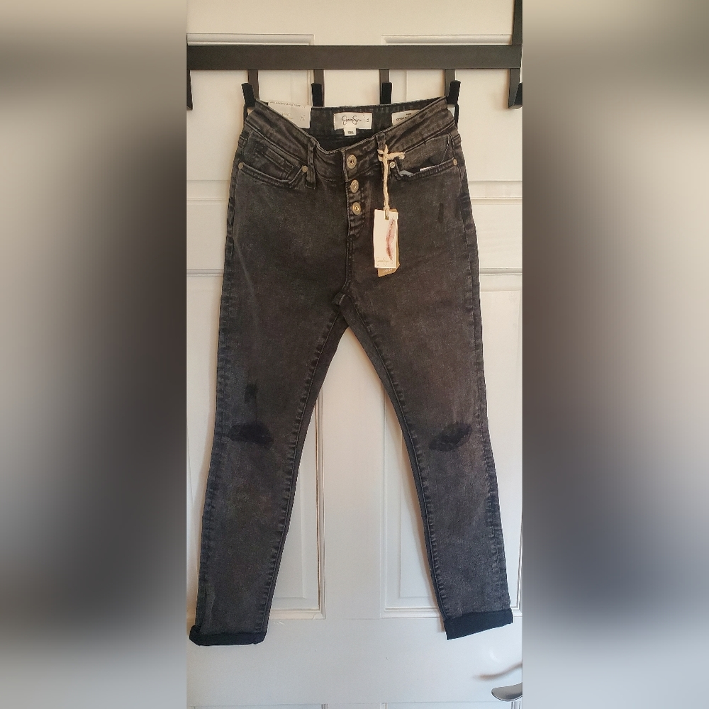 Jessica Simpson Girls Size 14 Black Skinny Jeans